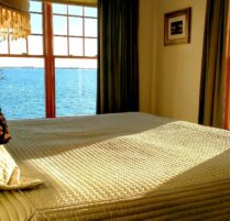 Photo of Barnstable Harbor from a bedroom bed