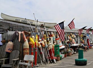 Photo of a typical Cape Cod fish shack. Sesuit Harbor Cafe in Dennis